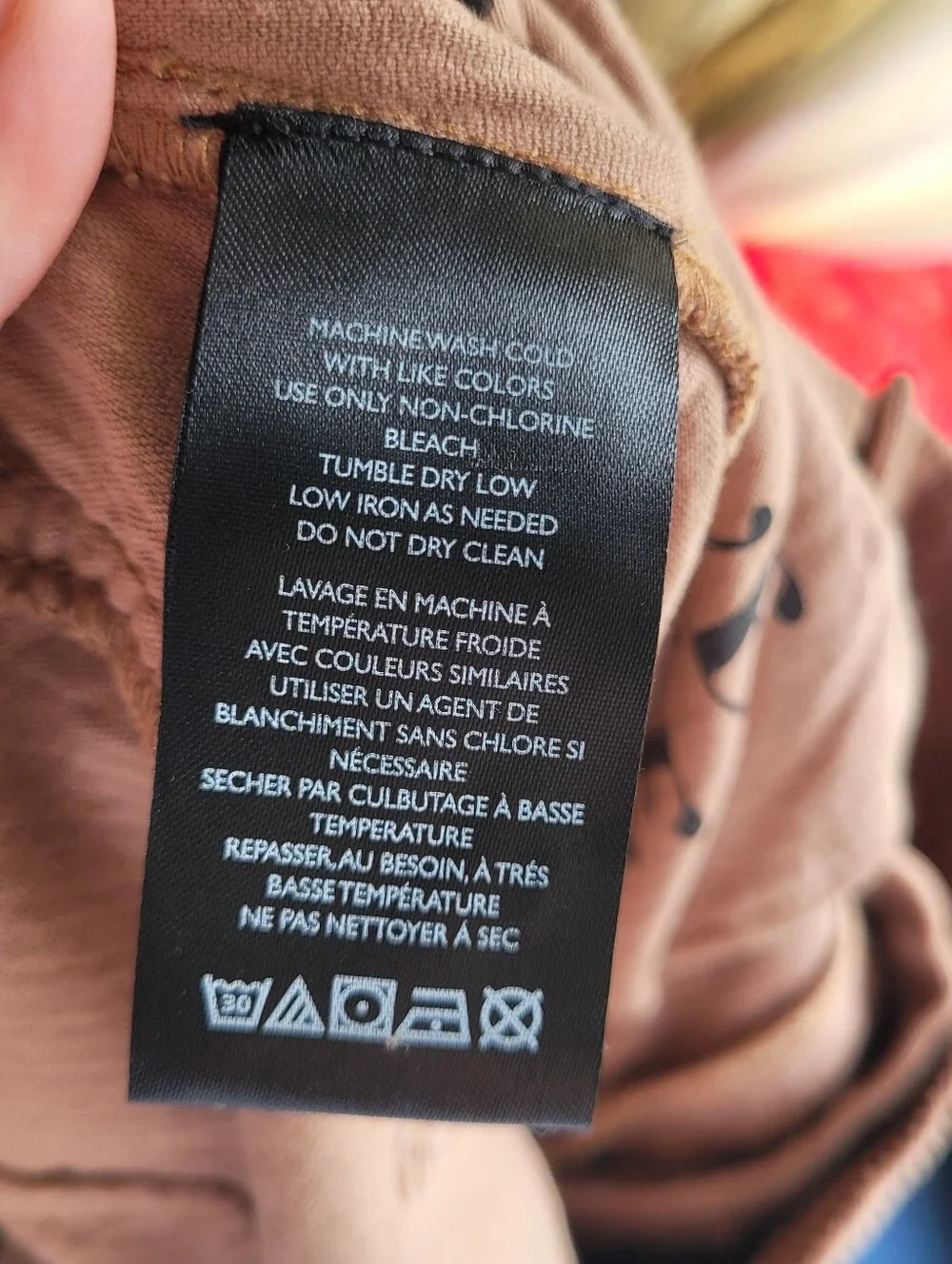 Free People We The Free Good Luck Mid-Rise Cord Barrel Pants Moca Brown Size 31 - Picture 9 of 16